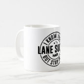 Funny/sarkastisch Bleibe Kaffeetasse (Vorderseite Links)