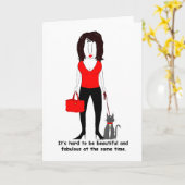 Funny, sarkastisch für Schwestern und Freunde Gruß Karte (Gelbe Blume)