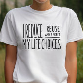 Funny, sarkastisch, reduzieren, wiederverwenden, g Tri-Blend shirt