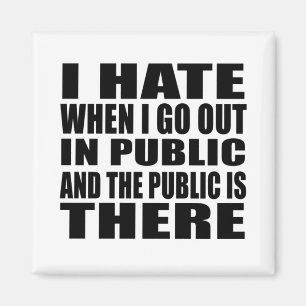 Funny sarkastischer Slogan Erwachsenenhumor introv Magnet