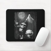 Funny Sasquatch & Alien Rock On Hand Sign Ghos Mousepad (Mit Mouse)