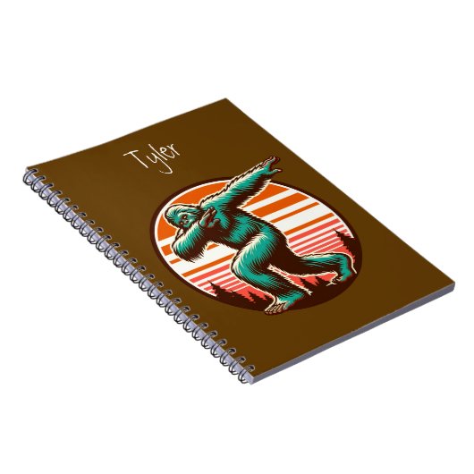 Funny Sasquatch Bigfoot Dabbing Personalisiert Notizblock (Rechte Seite)