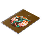 Funny Sasquatch Bigfoot Dabbing Personalisiert Notizblock (Linke Seite)