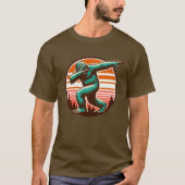 Funny Sasquatch Bigfoot Dabbing Personalisiert T-Shirt (Vorderseite)