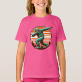 Funny Sasquatch Bigfoot Dabbing Personalisiert T-Shirt (Vorderseite)