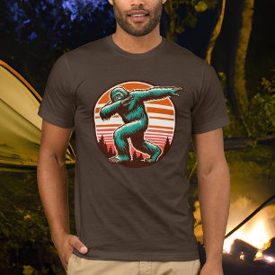 Funny Sasquatch Bigfoot Dabbing Personalisiert T-Shirt