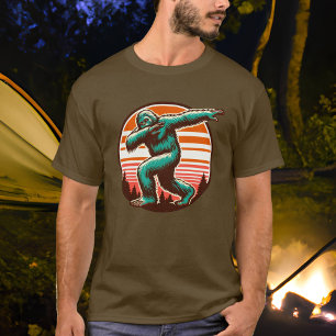 Funny Sasquatch Bigfoot Dabbing Personalisiert T-Shirt