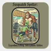 funny Sasquatch Bigfoot gym Sticker (Vorderseite)