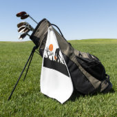 Funny Sasquatch Bigfoot Halloween T - Shirt Golfhandtuch (Gras)