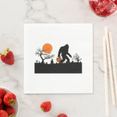 Funny Sasquatch Bigfoot Halloween T - Shirt Serviette (Beispiel)