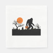 Funny Sasquatch Bigfoot Halloween T - Shirt Serviette (Vorderseite)