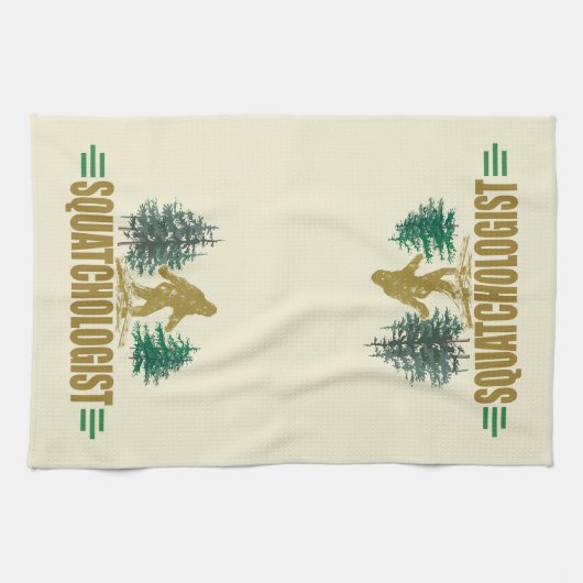 Funny Sasquatch, Bigfoot Handtuch (Horizontal)