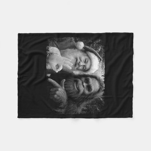 Funny Sasquatch Bigfoot Santa Six Seven 6 7 Meme C Fleecedecke (Vorderseite (Horizontal))