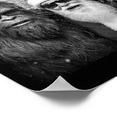 Funny Sasquatch Meme Cool Selfie With Santa Christ Poster (Ecke)