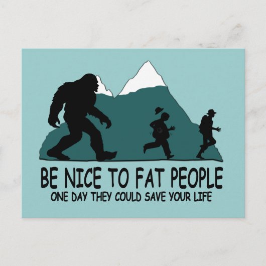 Funny Sasquatch Postkarte (Vorderseite)