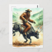 Funny Sasquatch Ristorante Al Pentolino Postkarte (Vorne/Hinten)