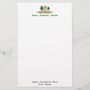 Funny Sasquatch, Squatchin, Squatching, Glauver Briefpapier