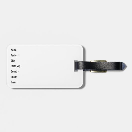 Funny Sasquatch, Squatchin, Squatching, Glauver Gepäckanhänger (Rückseite horizontal)