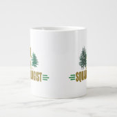 Funny Sasquatch, Squatchin, Squatching, Glauver Jumbo-Tasse (Vorderseite)