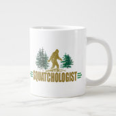 Funny Sasquatch, Squatchin, Squatching, Glauver Jumbo-Tasse (Rechts)