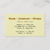 Funny Sasquatch, Squatchin, Squatching, Glauver Visitenkarte (Rückseite)