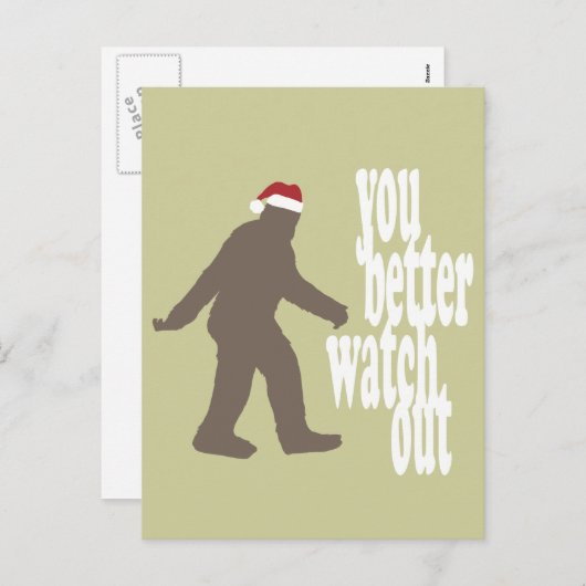 Funny Sasquatch Weihnachten (Vorne/Hinten)