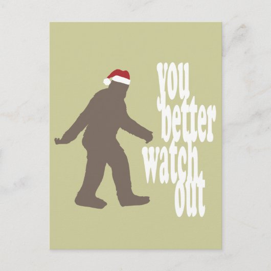 Funny Sasquatch Weihnachten (Vorderseite)