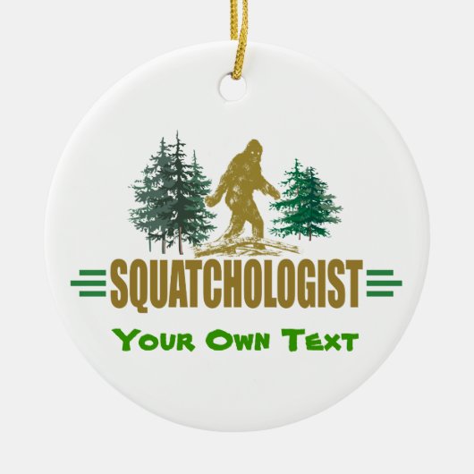 Funny Sasquatsch Bigfoot Keramikornament (Vorne)