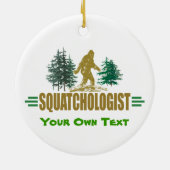 Funny Sasquatsch Bigfoot Keramikornament (Hinten)