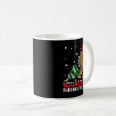 Funny Sasquatte Weihnachten Squatching Bigfoot Xma Kaffeetasse (VorderseiteRechts)