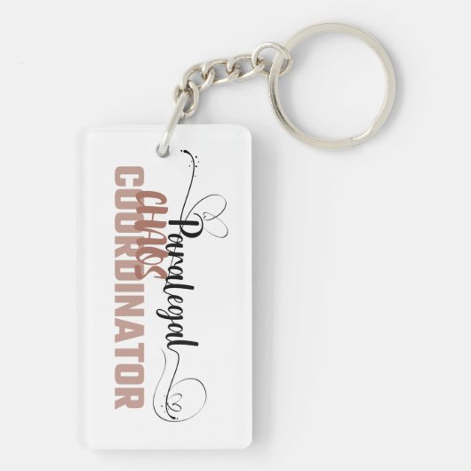 Funny Sassy Chaos Coordinator Schlüsselanhänger De (Rückseite)