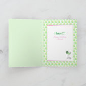 Funny Sassy Margarita Cartoon Geburtstag Karte (Innenseite)