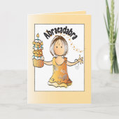 Funny Sassy Modern Cartoon Happy Birthday Karte (Vorderseite)