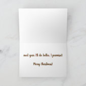 Funny Sassy Naughty Mutt Hunde Humor Weihnachtskar Karte (Innenseite)