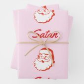 Funny Satan Santa Claus Rechtschreibfehler Typo Geschenkpapier Set (Beispiel)