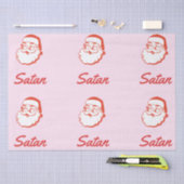 Funny Satan Santa Claus Rechtschreibfehler Typo Seidenpapier (Handwerk)