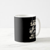 Funny Satanic ich bete Satan und ich spiele mit Pu Kaffeetasse (VorderseiteRechts)
