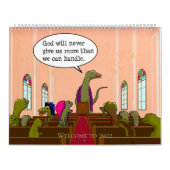 Funny Satire Dinosaur Cartoon Parody Humans Kalender (Titelbild)