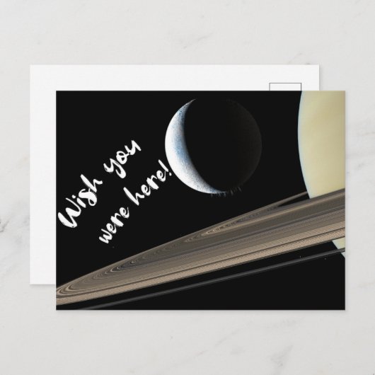 Funny Saturn Postcard Postkarte (Vorne/Hinten)