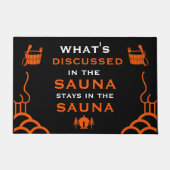 Funny Sauna Zubehör Fußmatte (Vorderseite)