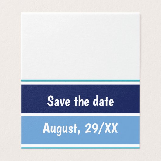 Funny Save the Date (Außenseite Aufgefaltet)