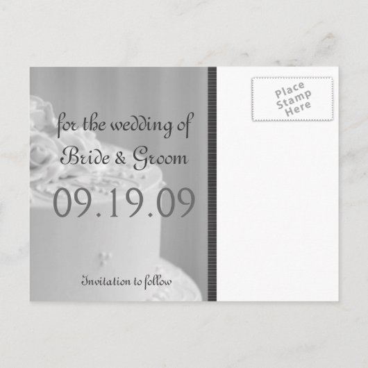 Funny Save the Date Ankündigungen (Rückseite)