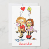Funny Save the Date Announctions Cards Einladung (Vorderseite)