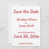 Funny Save the Date Announctions Cards Einladung (Rückseite)