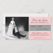 Funny Save the Date Anuncements {Pink} (Vorderseite)