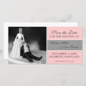 Funny Save the Date Anuncements {Pink} (Vorne/Hinten)