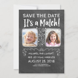 Funny Save the Date - Es ist ein Match Magneteinladung