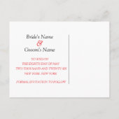 Funny Save the Date Happy Bride Groom Wedding Ankündigungspostkarte (Rückseite)