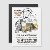 Funny Save the Date kundenspezifischer Foto-Magnet Magnetkarte (Vorne/Hinten)