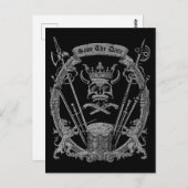 Funny Save the Date Postkarte (Vorne/Hinten)